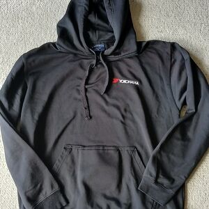J. America Black Hoodie YOKOHAMA Size XL Performance Sports Workwear